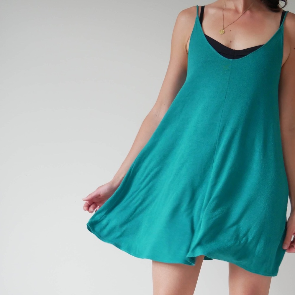 Wilfred Free Teal Strap Dress from Aritzia